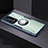 Silikon Hülle Handyhülle Rahmen Schutzhülle Durchsichtig Transparent Spiegel 360 Grad mit Magnetisch Fingerring Ständer für Huawei P40 Pro+ Plus