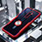 Silikon Hülle Handyhülle Rahmen Schutzhülle Durchsichtig Transparent Spiegel 360 Grad mit Magnetisch Fingerring Ständer für Oppo Reno2 Z Rot