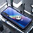 Silikon Hülle Handyhülle Rahmen Schutzhülle Durchsichtig Transparent Spiegel 360 Grad mit Magnetisch Fingerring Ständer für Xiaomi Mi A3 Lite Blau