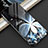 Silikon Hülle Handyhülle Rahmen Schutzhülle Spiegel Blumen S02 für Huawei P30 Schwarz