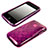 Silikon Hülle Handyhülle Transparent Schutzhülle Kreis für Apple iPhone 3G 3GS Violett