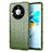 Silikon Hülle Handyhülle Ultra Dünn Flexible Schutzhülle 360 Grad Ganzkörper Tasche für Huawei Mate 40 Pro+ Plus Armee-Grün