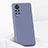 Silikon Hülle Handyhülle Ultra Dünn Flexible Schutzhülle 360 Grad Ganzkörper Tasche für Huawei Nova 8 Pro 5G Lavendel Grau