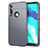 Silikon Hülle Handyhülle Ultra Dünn Flexible Schutzhülle 360 Grad Ganzkörper Tasche für Motorola Moto G Fast Grau