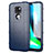 Silikon Hülle Handyhülle Ultra Dünn Flexible Schutzhülle 360 Grad Ganzkörper Tasche für Motorola Moto G9 Blau