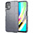 Silikon Hülle Handyhülle Ultra Dünn Flexible Schutzhülle 360 Grad Ganzkörper Tasche für Motorola Moto G9 Plus Grau