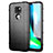 Silikon Hülle Handyhülle Ultra Dünn Flexible Schutzhülle 360 Grad Ganzkörper Tasche für Motorola Moto G9 Schwarz