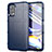 Silikon Hülle Handyhülle Ultra Dünn Flexible Schutzhülle 360 Grad Ganzkörper Tasche für Realme 7 Pro Blau