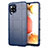Silikon Hülle Handyhülle Ultra Dünn Flexible Schutzhülle 360 Grad Ganzkörper Tasche für Samsung Galaxy A42 5G Blau