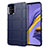Silikon Hülle Handyhülle Ultra Dünn Flexible Schutzhülle 360 Grad Ganzkörper Tasche für Samsung Galaxy A51 4G Blau