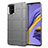 Silikon Hülle Handyhülle Ultra Dünn Flexible Schutzhülle 360 Grad Ganzkörper Tasche für Samsung Galaxy A51 4G Grau