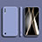 Silikon Hülle Handyhülle Ultra Dünn Flexible Schutzhülle 360 Grad Ganzkörper Tasche für Samsung Galaxy M10 Lavendel Grau