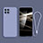 Silikon Hülle Handyhülle Ultra Dünn Flexible Schutzhülle 360 Grad Ganzkörper Tasche für Samsung Galaxy M62 4G Lavendel Grau