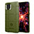 Silikon Hülle Handyhülle Ultra Dünn Flexible Schutzhülle 360 Grad Ganzkörper Tasche J01S für Samsung Galaxy Note 10 Lite Grün