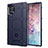 Silikon Hülle Handyhülle Ultra Dünn Flexible Schutzhülle 360 Grad Ganzkörper Tasche J01S für Samsung Galaxy Note 10 Plus 5G Blau