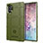 Silikon Hülle Handyhülle Ultra Dünn Flexible Schutzhülle 360 Grad Ganzkörper Tasche J01S für Samsung Galaxy Note 10 Plus 5G Grün