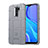 Silikon Hülle Handyhülle Ultra Dünn Flexible Schutzhülle 360 Grad Ganzkörper Tasche J01S für Xiaomi Redmi 9 Prime India Grau