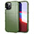 Silikon Hülle Handyhülle Ultra Dünn Flexible Schutzhülle 360 Grad Ganzkörper Tasche S01 für Apple iPhone 12 Pro Max Grün