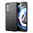 Silikon Hülle Handyhülle Ultra Dünn Flexible Schutzhülle 360 Grad Ganzkörper Tasche S01 für Motorola Moto Edge 20 Pro 5G Schwarz