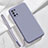 Silikon Hülle Handyhülle Ultra Dünn Flexible Schutzhülle 360 Grad Ganzkörper Tasche S02 für Samsung Galaxy F52 5G Lavendel Grau
