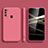 Silikon Hülle Handyhülle Ultra Dünn Flexible Schutzhülle 360 Grad Ganzkörper Tasche S02 für Samsung Galaxy M21 Pink
