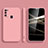 Silikon Hülle Handyhülle Ultra Dünn Flexible Schutzhülle 360 Grad Ganzkörper Tasche S02 für Samsung Galaxy M21 Rosa