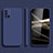 Silikon Hülle Handyhülle Ultra Dünn Flexible Schutzhülle 360 Grad Ganzkörper Tasche S04 für Samsung Galaxy M51 Blau