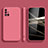 Silikon Hülle Handyhülle Ultra Dünn Flexible Schutzhülle 360 Grad Ganzkörper Tasche S04 für Samsung Galaxy M51 Pink