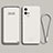 Silikon Hülle Handyhülle Ultra Dünn Flexible Schutzhülle 360 Grad Ganzkörper Tasche S04 für Vivo iQOO 8 Pro 5G Weiß
