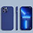 Silikon Hülle Handyhülle Ultra Dünn Flexible Schutzhülle 360 Grad Ganzkörper Tasche S05 für Apple iPhone 13 Pro Max Blau