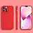 Silikon Hülle Handyhülle Ultra Dünn Flexible Schutzhülle 360 Grad Ganzkörper Tasche S05 für Apple iPhone 13 Pro Max Rot