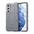 Silikon Hülle Handyhülle Ultra Dünn Flexible Schutzhülle 360 Grad Ganzkörper Tasche S06 für Samsung Galaxy S21 5G Grau
