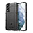 Silikon Hülle Handyhülle Ultra Dünn Flexible Schutzhülle 360 Grad Ganzkörper Tasche S06 für Samsung Galaxy S21 5G Schwarz