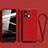 Silikon Hülle Handyhülle Ultra Dünn Flexible Schutzhülle 360 Grad Ganzkörper Tasche S07 für Oppo Reno8 5G Rot