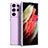 Silikon Hülle Handyhülle Ultra Dünn Flexible Schutzhülle 360 Grad Ganzkörper Tasche S08 für Samsung Galaxy S22 Ultra 5G Violett