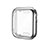 Silikon Hülle Handyhülle Ultra Dünn Flexible Schutzhülle Tasche S01 für Apple iWatch 5 40mm Silber
