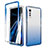 Silikon Hülle Handyhülle Ultra Dünn Flexible Schutzhülle Tasche Transparent Vorder und Rückseite 360 Grad Ganzkörper Farbverlauf für LG Velvet 4G Blau