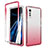 Silikon Hülle Handyhülle Ultra Dünn Flexible Schutzhülle Tasche Transparent Vorder und Rückseite 360 Grad Ganzkörper Farbverlauf für LG Velvet 4G Rot