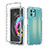 Silikon Hülle Handyhülle Ultra Dünn Flexible Schutzhülle Tasche Transparent Vorder und Rückseite 360 Grad Ganzkörper Farbverlauf für Motorola Moto Edge 20 Lite 5G