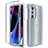 Silikon Hülle Handyhülle Ultra Dünn Flexible Schutzhülle Tasche Transparent Vorder und Rückseite 360 Grad Ganzkörper Farbverlauf für Motorola Moto Edge X30 5G Klar