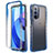Silikon Hülle Handyhülle Ultra Dünn Flexible Schutzhülle Tasche Transparent Vorder und Rückseite 360 Grad Ganzkörper Farbverlauf für Motorola Moto G Stylus (2022) 4G Blau