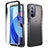 Silikon Hülle Handyhülle Ultra Dünn Flexible Schutzhülle Tasche Transparent Vorder und Rückseite 360 Grad Ganzkörper Farbverlauf für Motorola Moto G Stylus (2022) 4G Schwarz