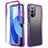 Silikon Hülle Handyhülle Ultra Dünn Flexible Schutzhülle Tasche Transparent Vorder und Rückseite 360 Grad Ganzkörper Farbverlauf für Motorola Moto G Stylus (2022) 4G Violett