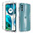 Silikon Hülle Handyhülle Ultra Dünn Flexible Schutzhülle Tasche Transparent Vorder und Rückseite 360 Grad Ganzkörper Farbverlauf für Motorola MOTO G52