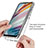 Silikon Hülle Handyhülle Ultra Dünn Flexible Schutzhülle Tasche Transparent Vorder und Rückseite 360 Grad Ganzkörper Farbverlauf für Motorola Moto G60