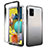 Silikon Hülle Handyhülle Ultra Dünn Flexible Schutzhülle Tasche Transparent Vorder und Rückseite 360 Grad Ganzkörper Farbverlauf für Samsung Galaxy A51 4G Dunkelgrau