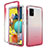 Silikon Hülle Handyhülle Ultra Dünn Flexible Schutzhülle Tasche Transparent Vorder und Rückseite 360 Grad Ganzkörper Farbverlauf für Samsung Galaxy A51 4G Rot