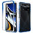 Silikon Hülle Handyhülle Ultra Dünn Flexible Schutzhülle Tasche Transparent Vorder und Rückseite 360 Grad Ganzkörper Farbverlauf für Xiaomi Poco X4 Pro 5G Blau