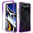 Silikon Hülle Handyhülle Ultra Dünn Flexible Schutzhülle Tasche Transparent Vorder und Rückseite 360 Grad Ganzkörper Farbverlauf für Xiaomi Poco X4 Pro 5G Violett