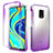 Silikon Hülle Handyhülle Ultra Dünn Flexible Schutzhülle Tasche Transparent Vorder und Rückseite 360 Grad Ganzkörper Farbverlauf für Xiaomi Redmi Note 9 Pro Max Violett